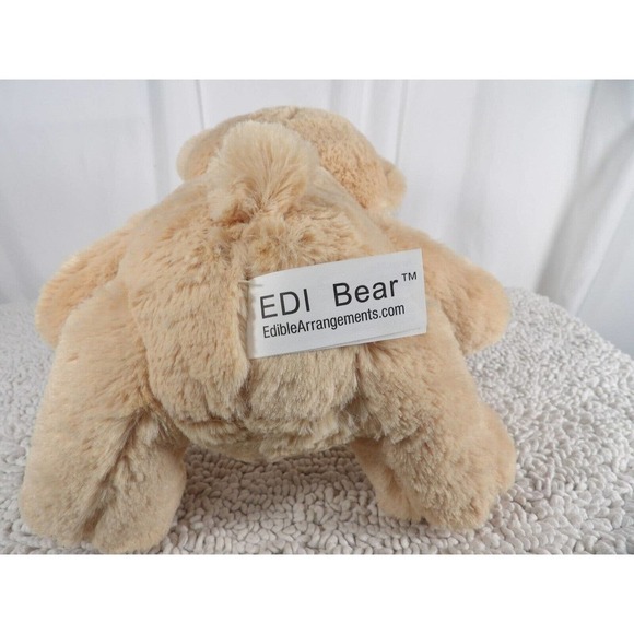 Edible Arrangements Brown EDI Red Bow Soft Teddy Bear Stuffed Animal Plush Toy - Picture 7 of 9